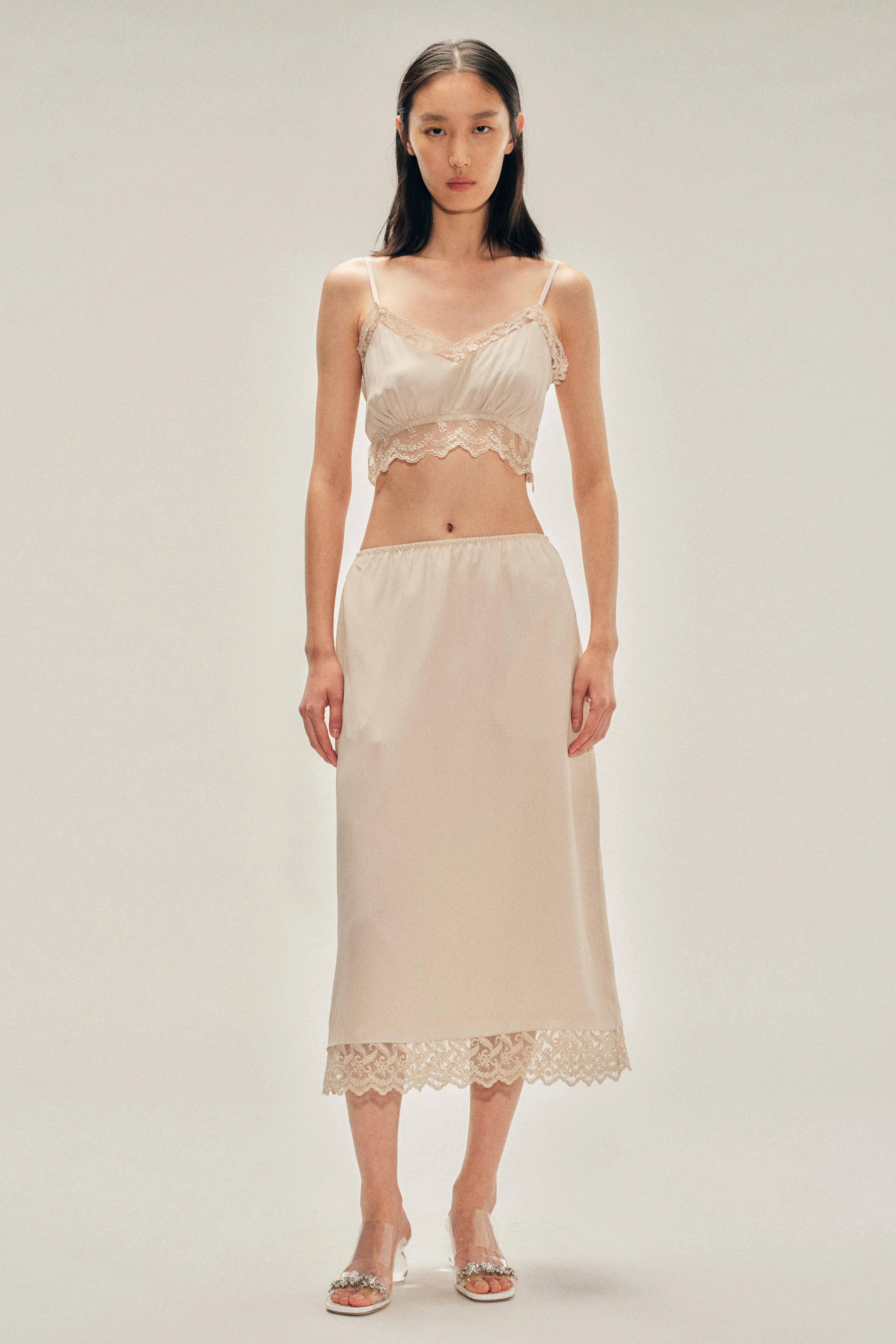 Lace Trim Negligee Bralette - Image 2