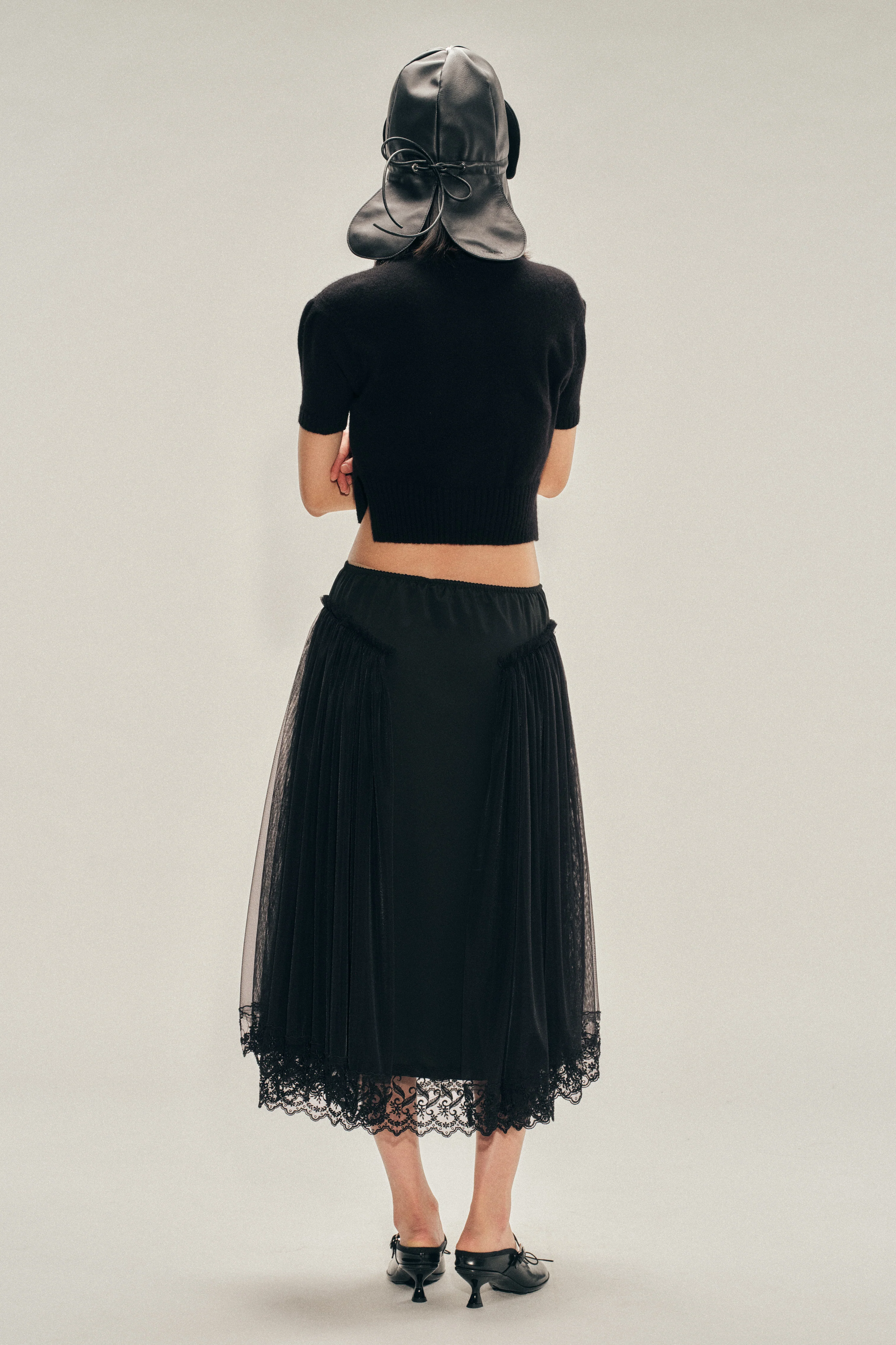 Hip Detail Lace Trim Skirt - Image 3
