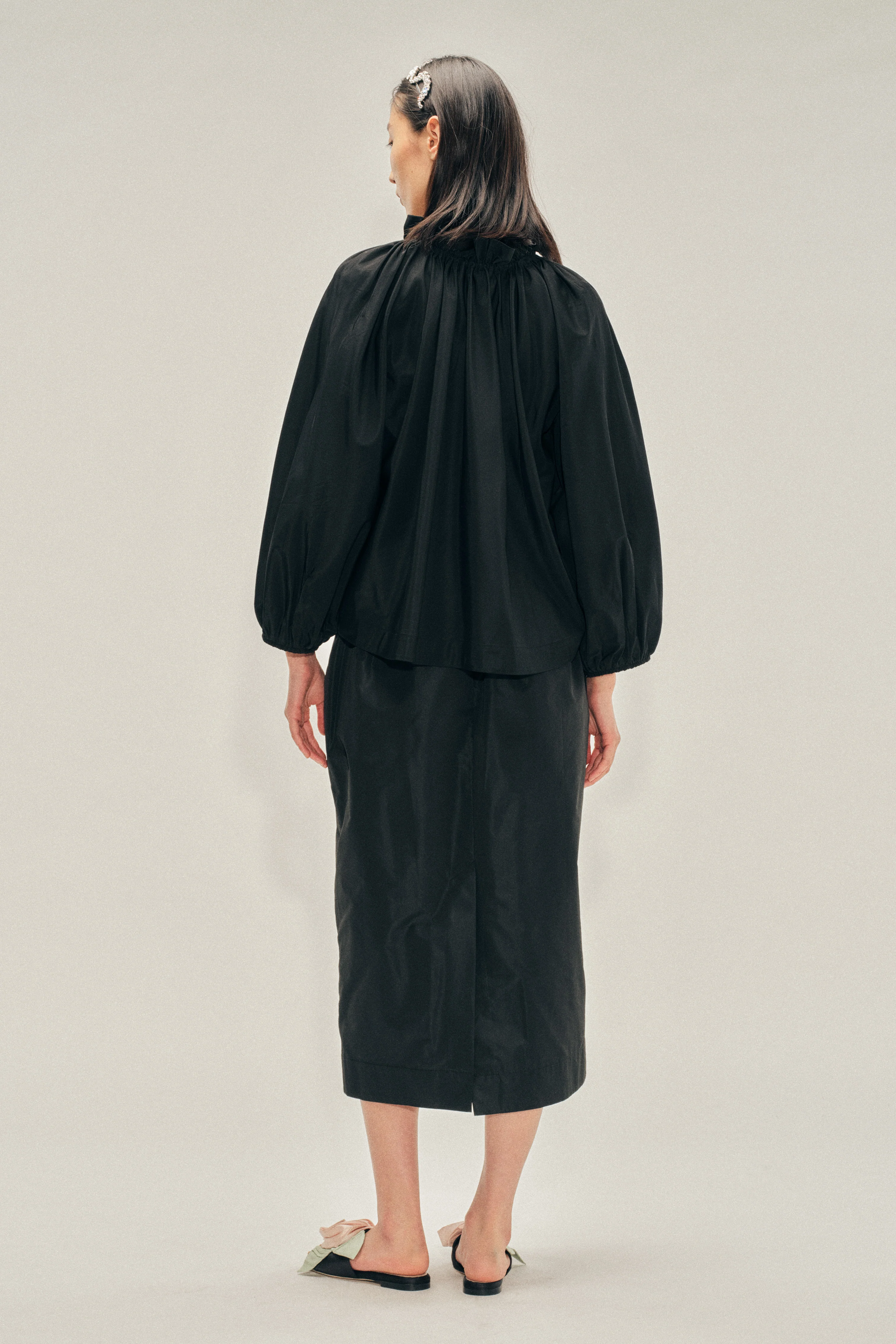Gathered Waist Tulip Skirt - Image 3