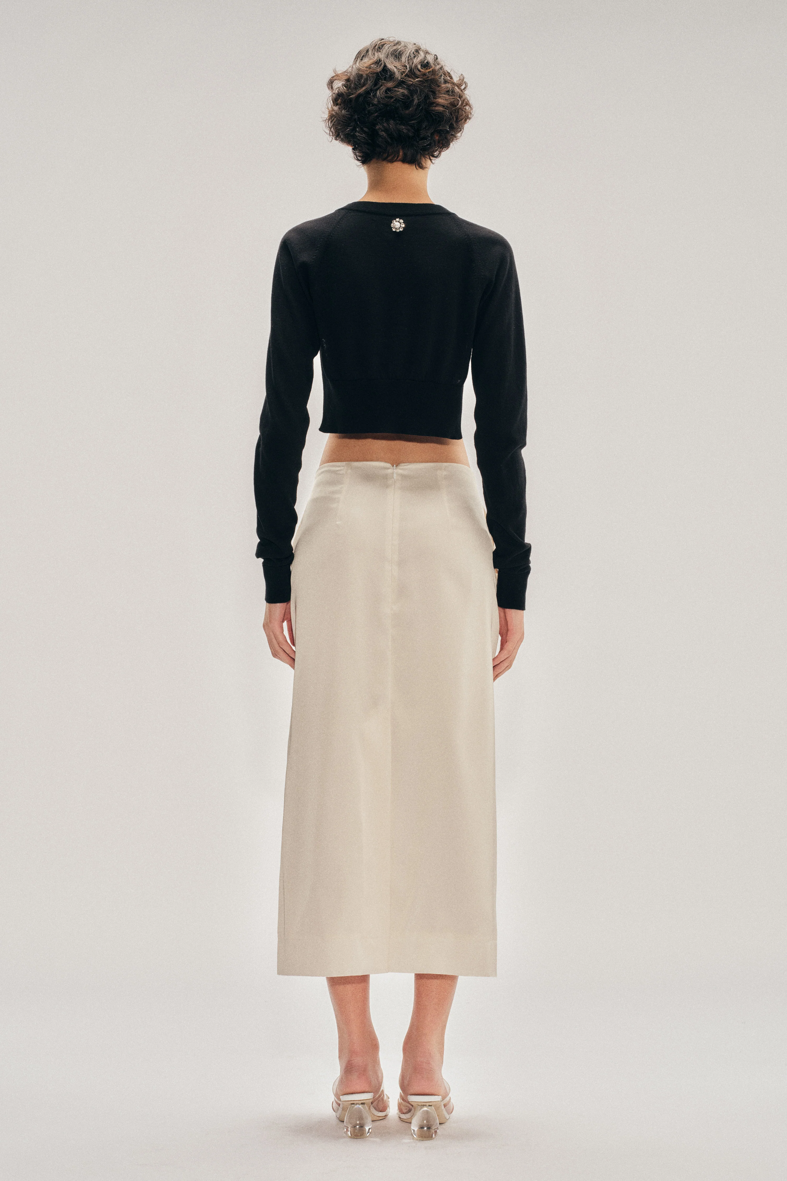 Poppy Motif Pencil Skirt - Image 3