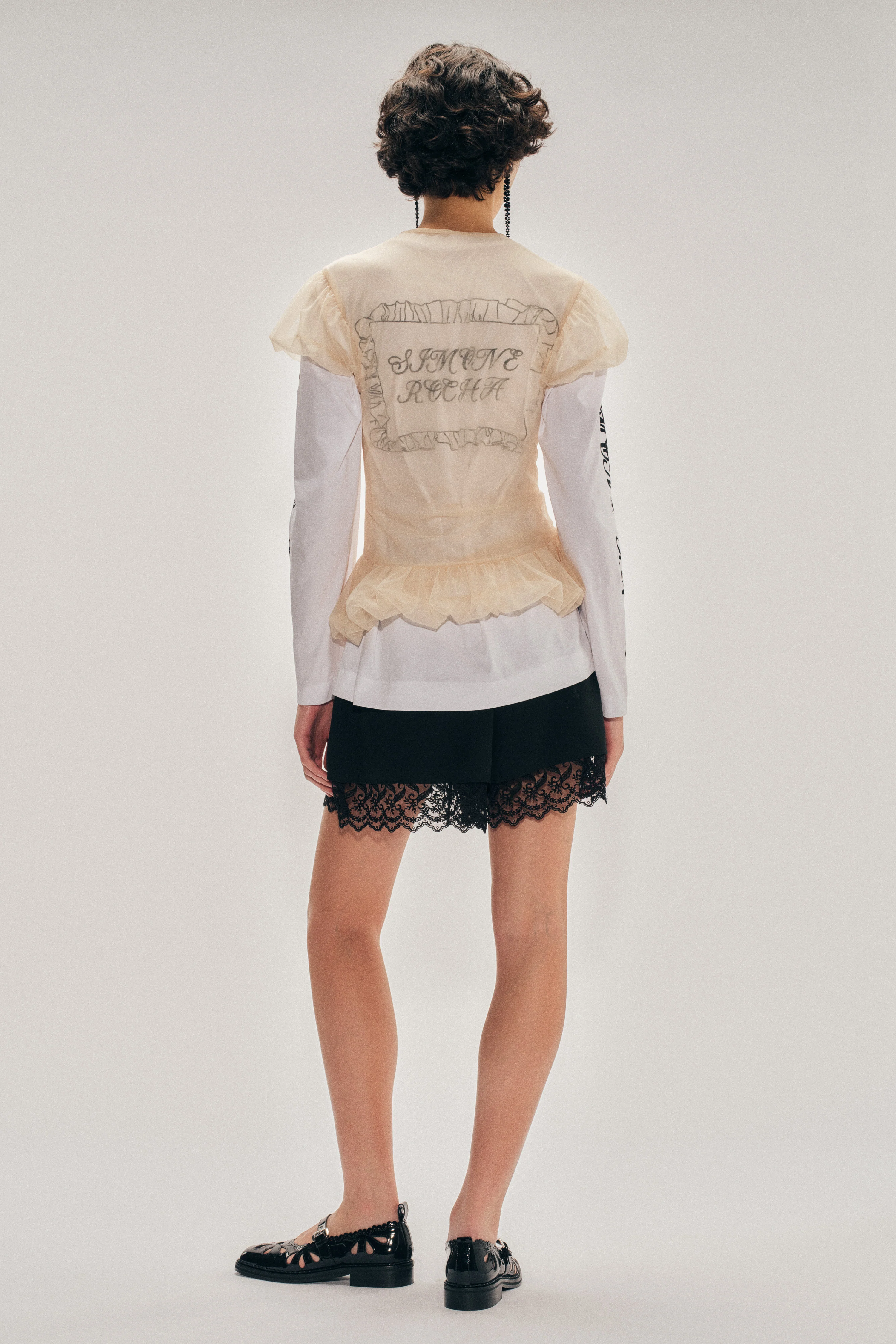 Lace Trim Negligee Shorts - Image 4