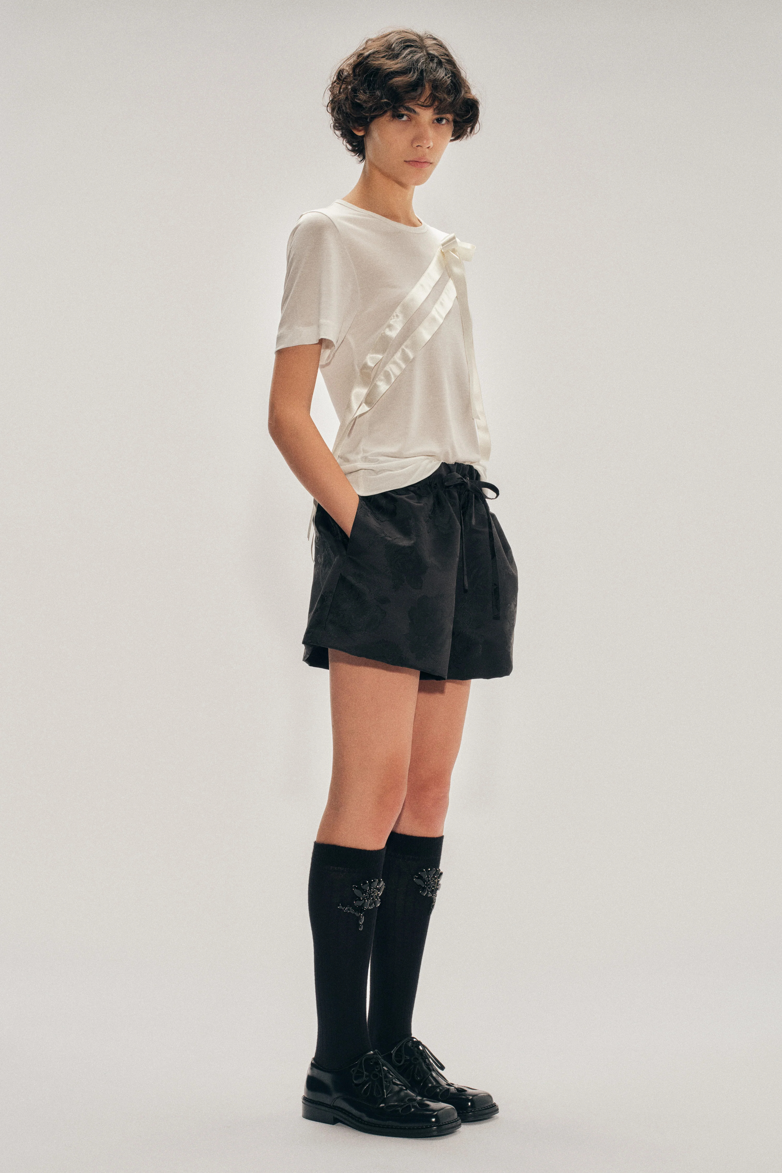 Elasticated Rose Shorts - Image 2