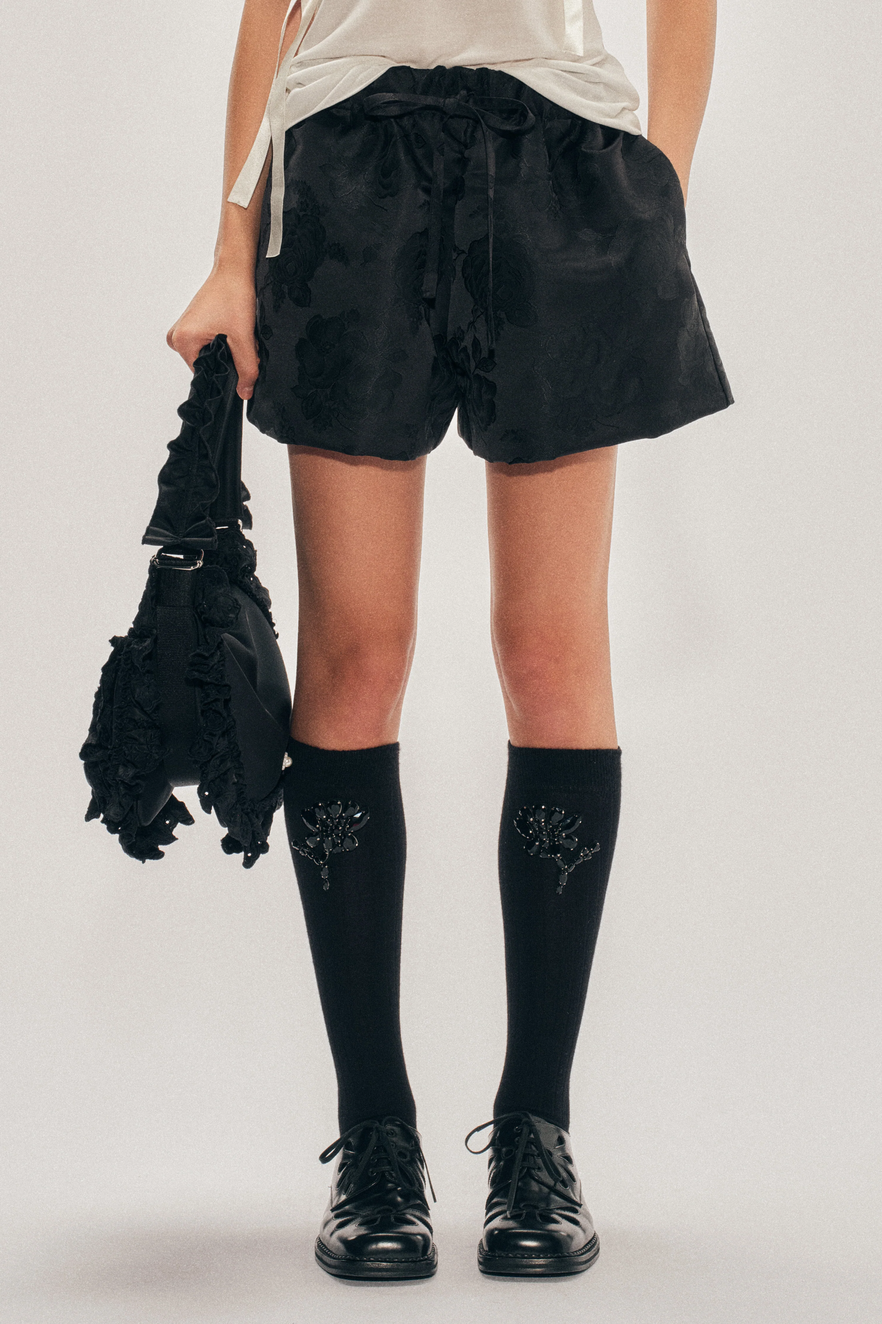 Elasticated Rose Shorts - Image 4