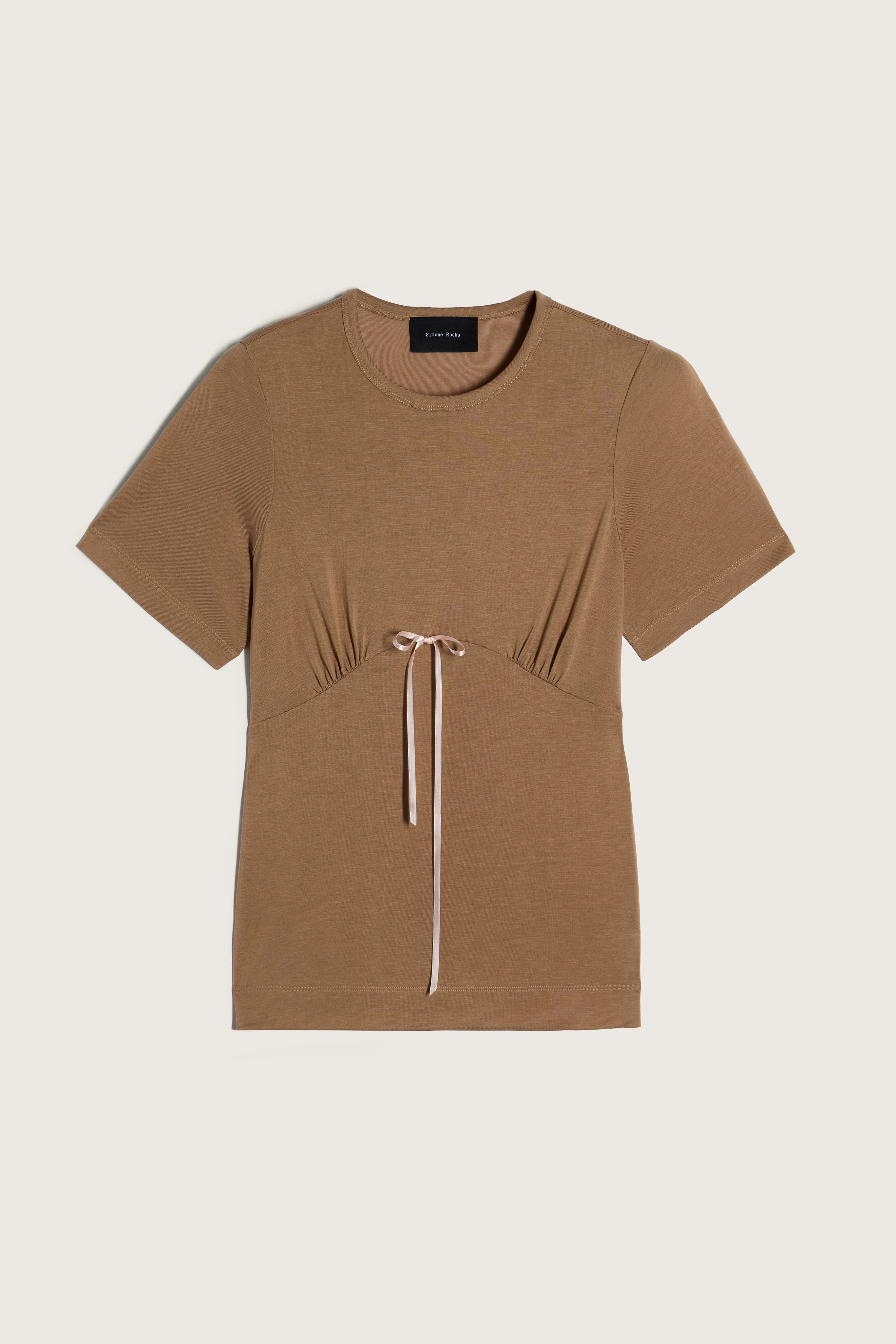 Gathered Bust Bow T-Shirt