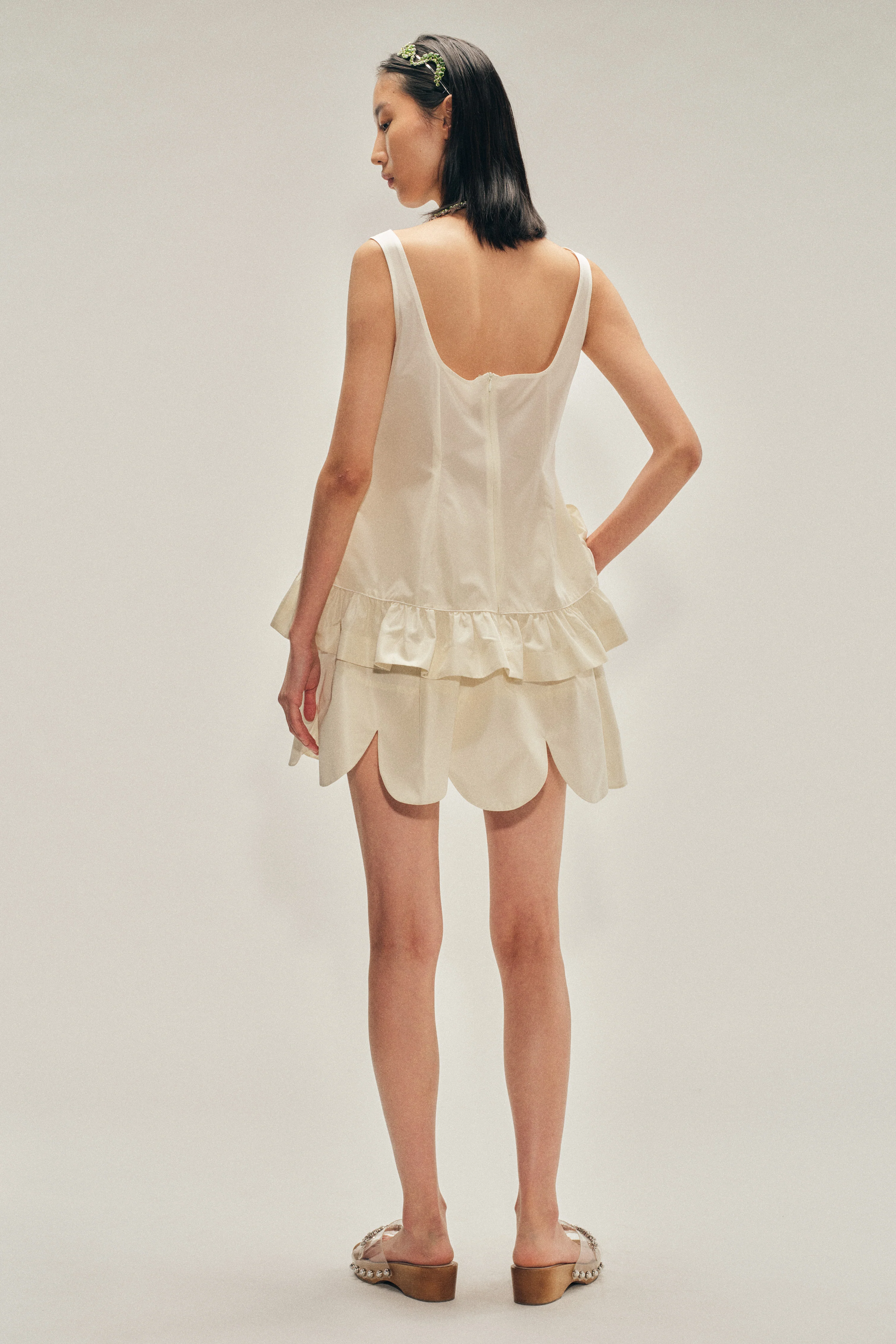 Tilted Neck Peplum Top - Image 2