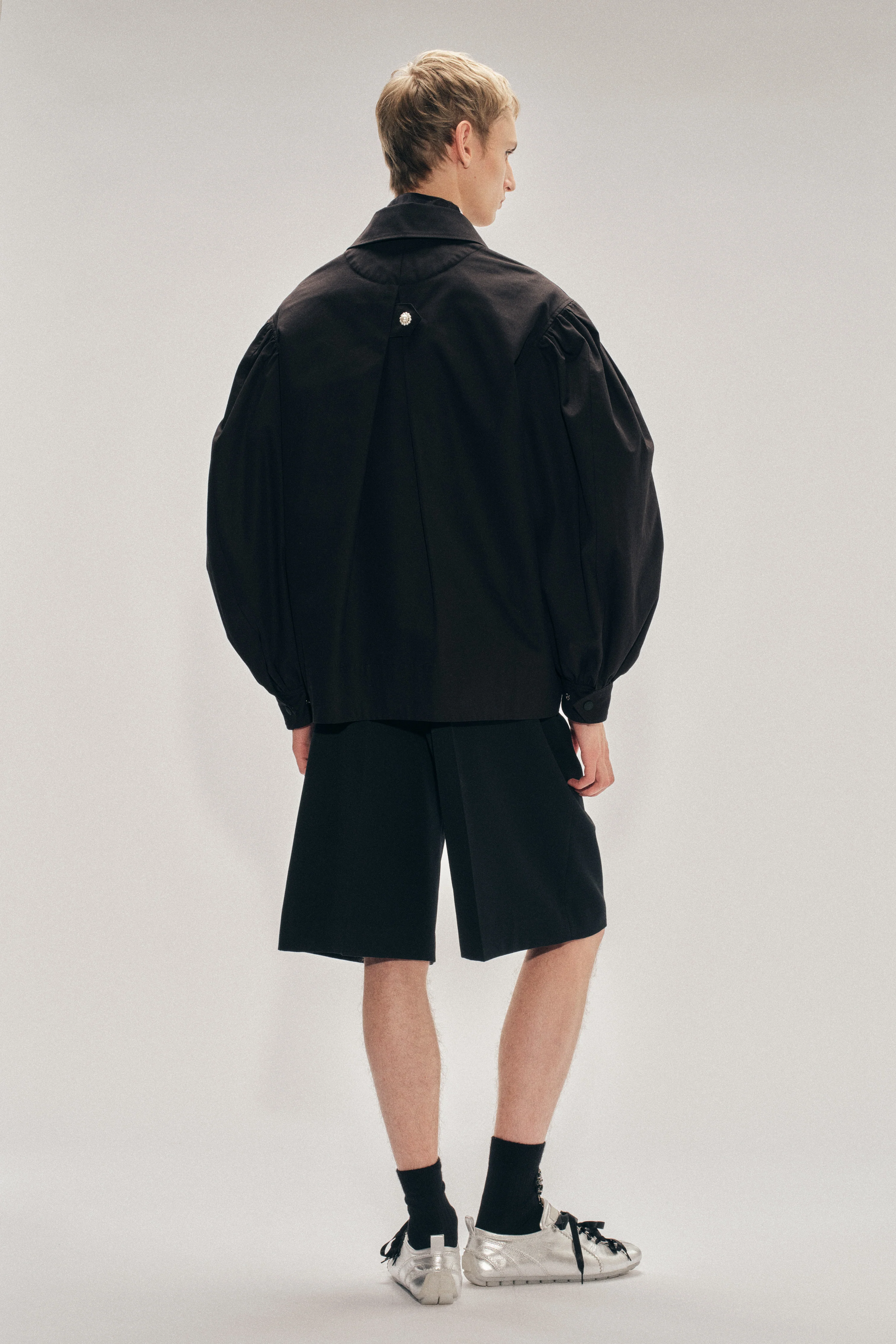 Puff Sleeve Utility Pen Pocket Jacket - Image 3