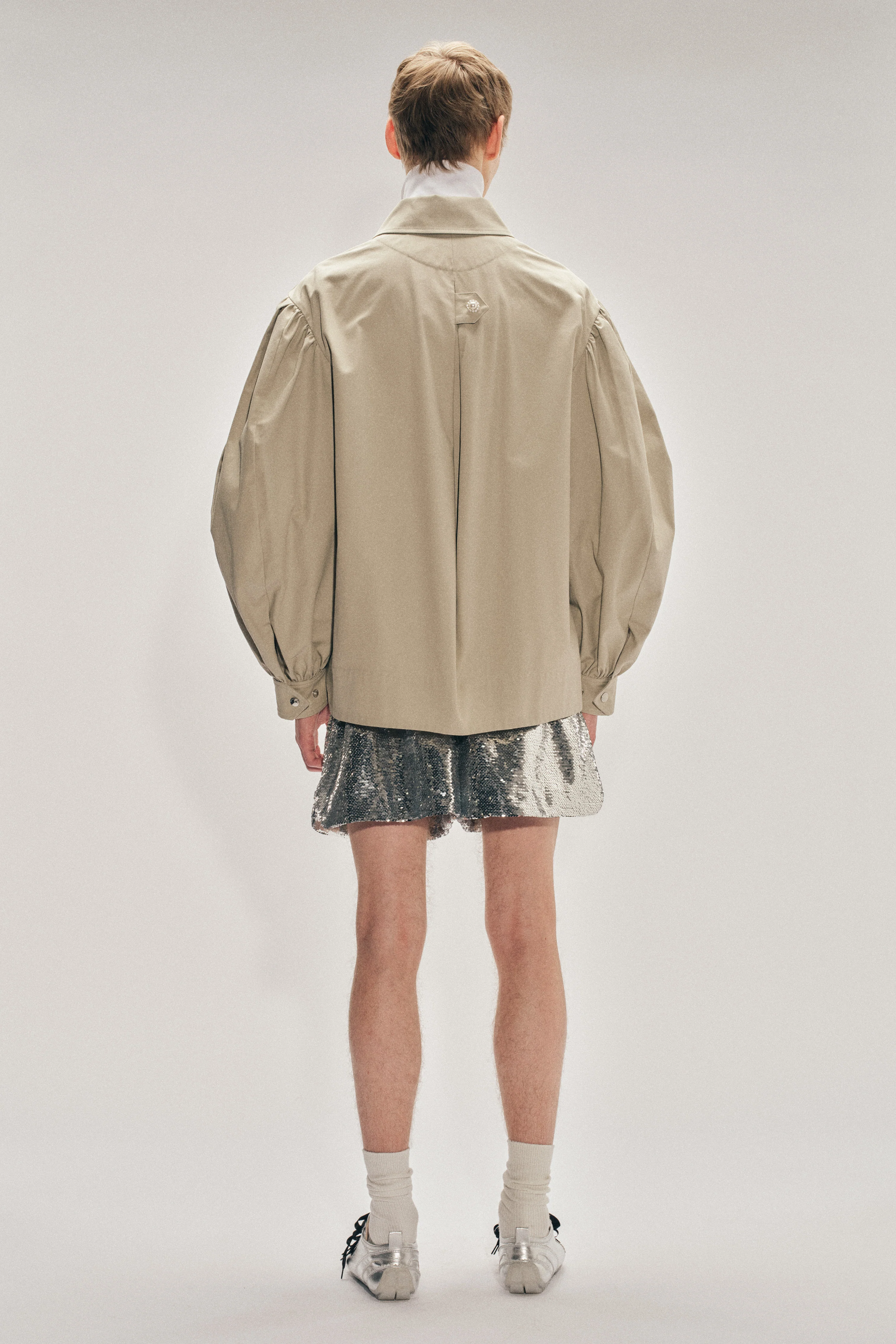Puff Sleeve Utility Pen Pocket Jacket - Image 4