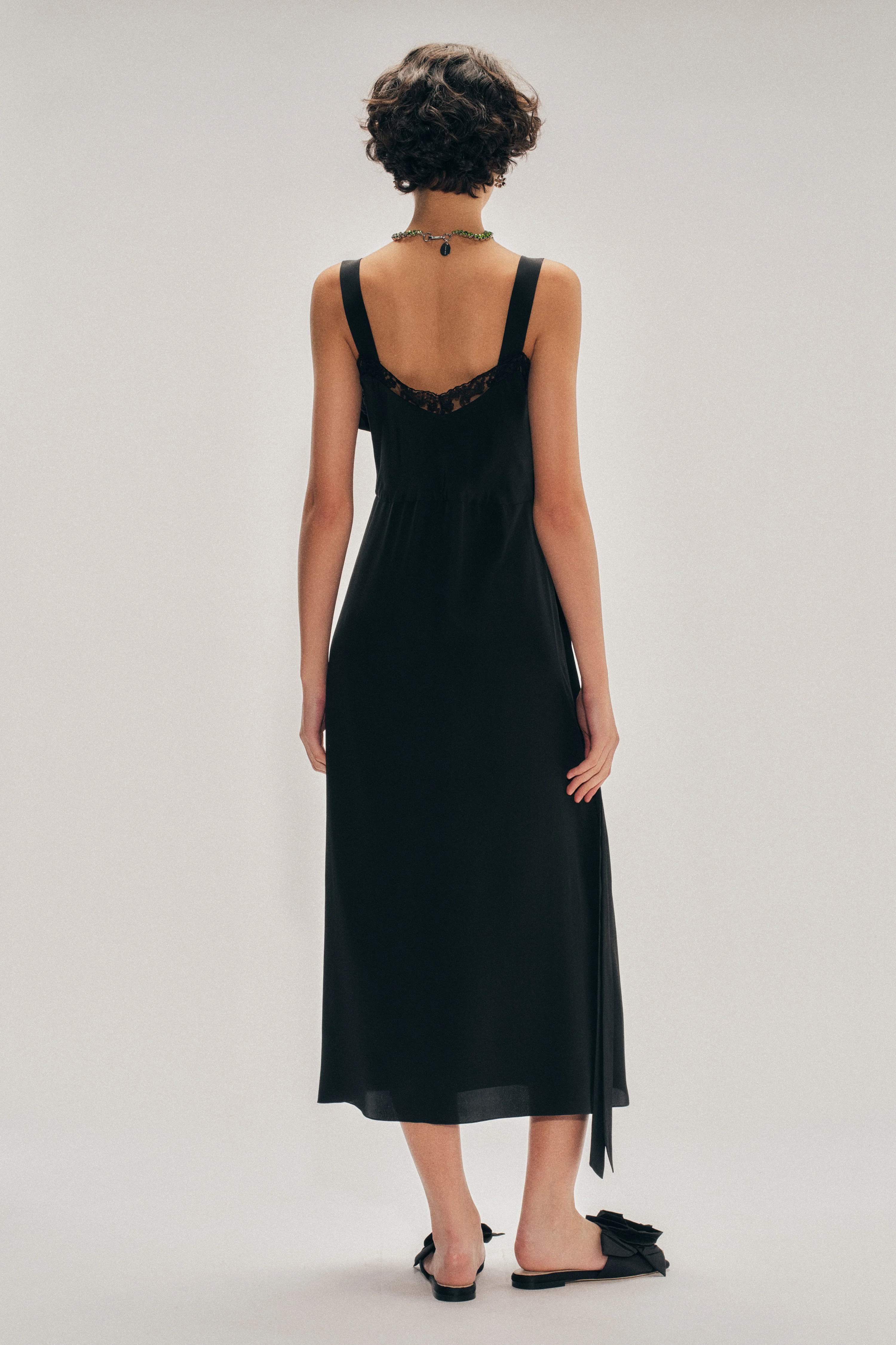 Bow Sash Slip Dress - Image 3