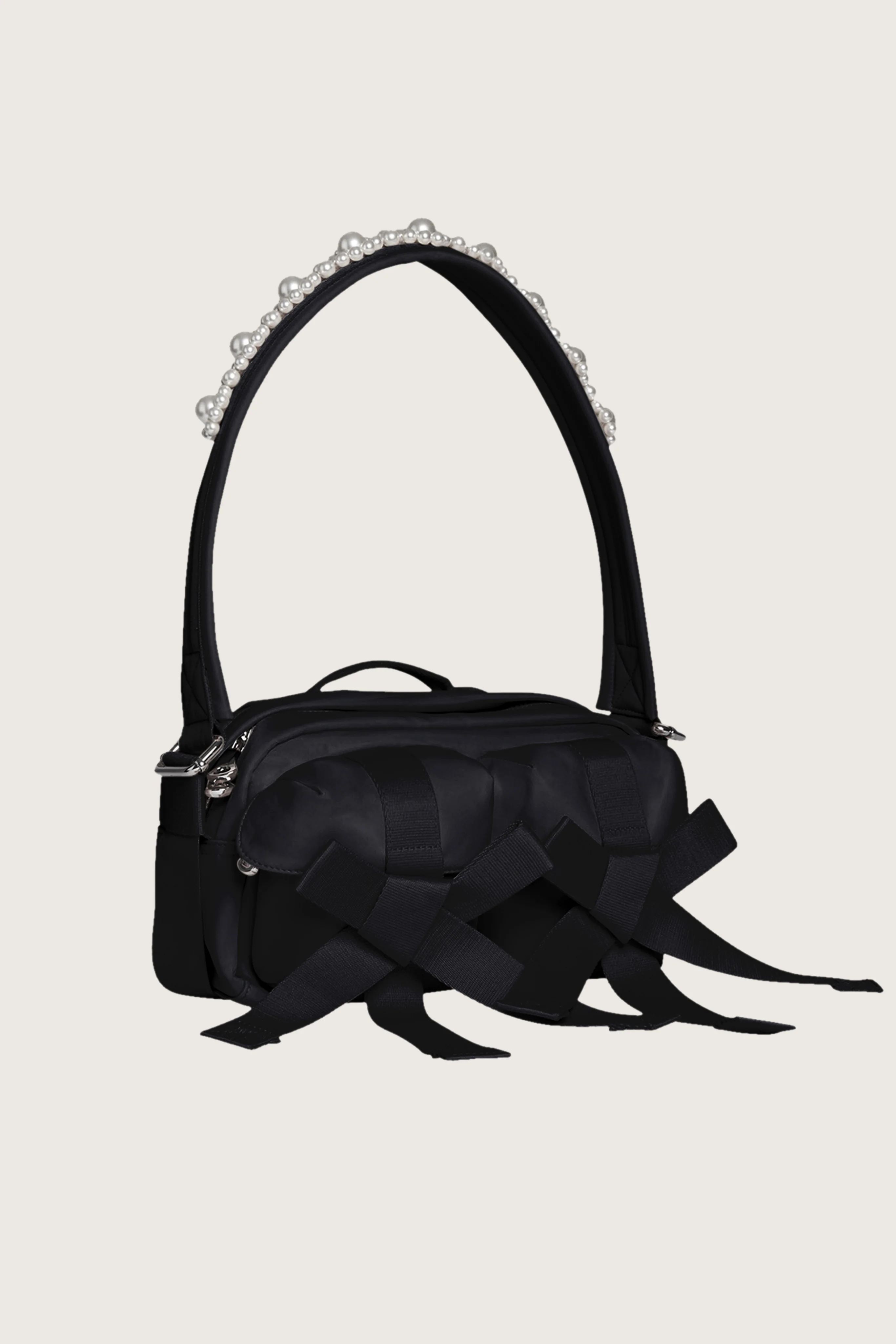 Beaded Classic Bow Crossbody Bag - Image 3