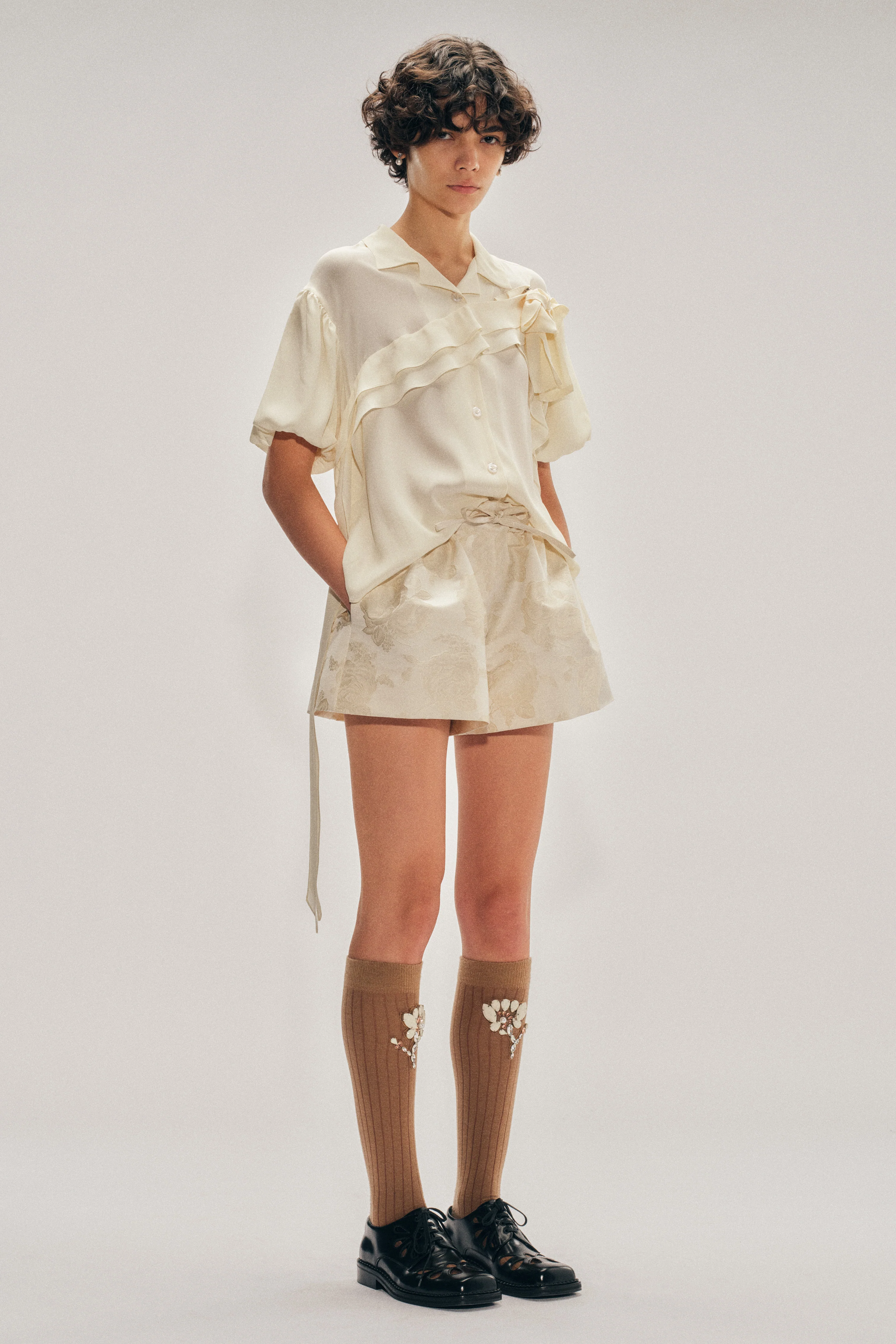 Daisy Cutout Square Toe Brogue - Image 3