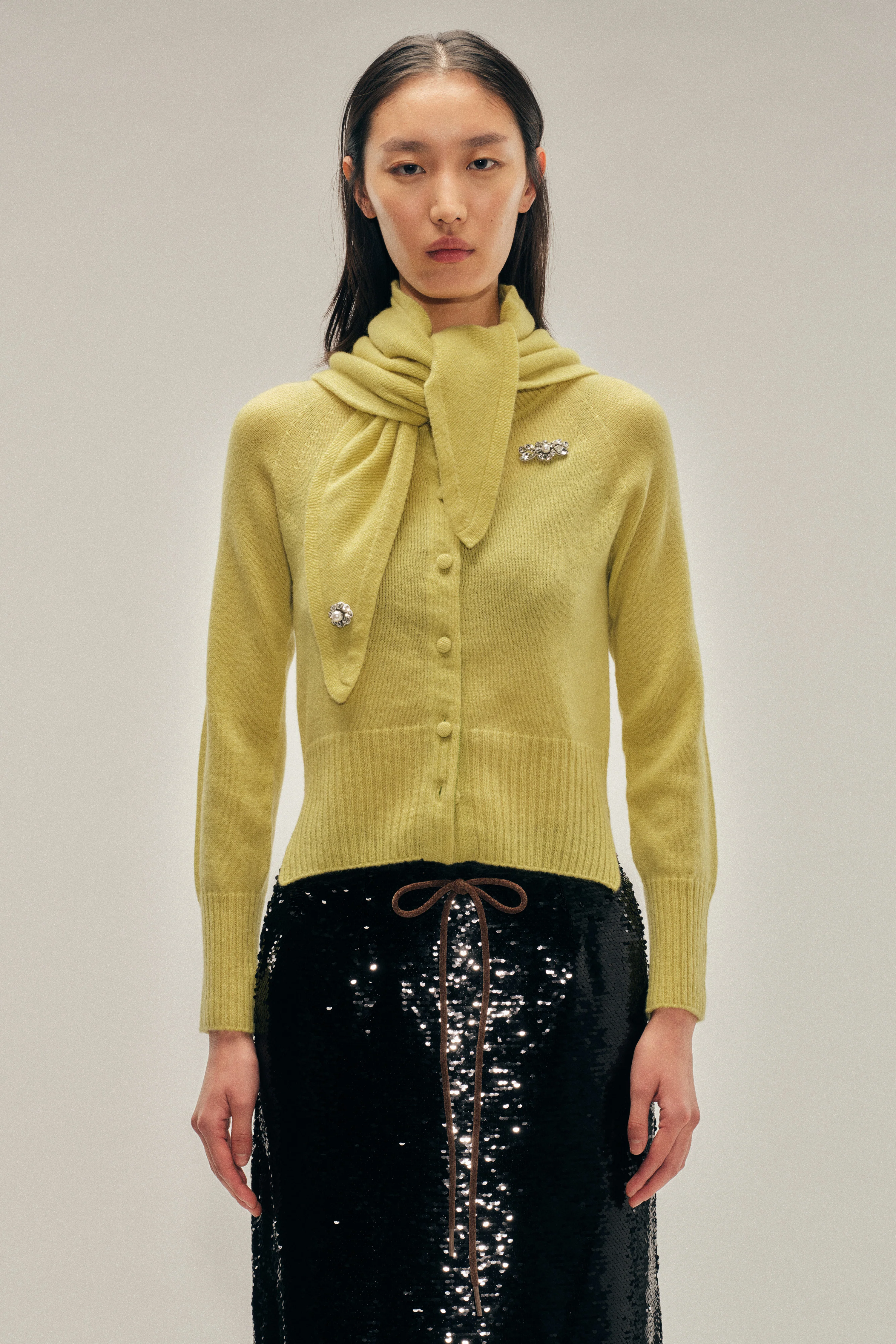 Embellished Cashmere Neckerchief - Image 2